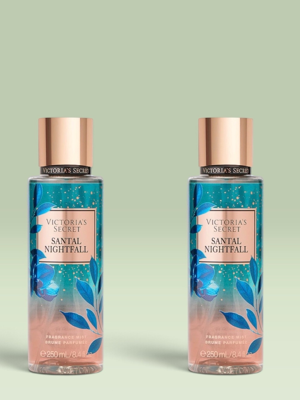 Victoria's Secret SANTAL NIGHTFALL Fragrance Mist ~ 8.4 fl.oz. ( Lot of 2 )